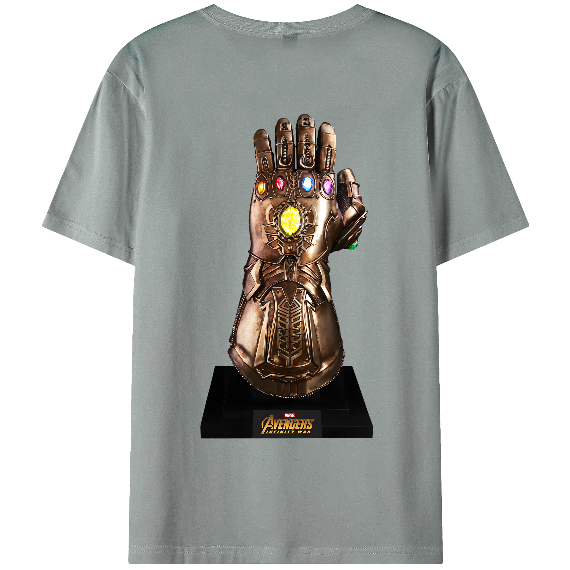 （画像用） アベンジャーズ The Avengers 綿100％ メンズ半袖Tシャツ（バックプリント） 通気性